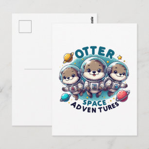 Otter Space Adventures Postcard