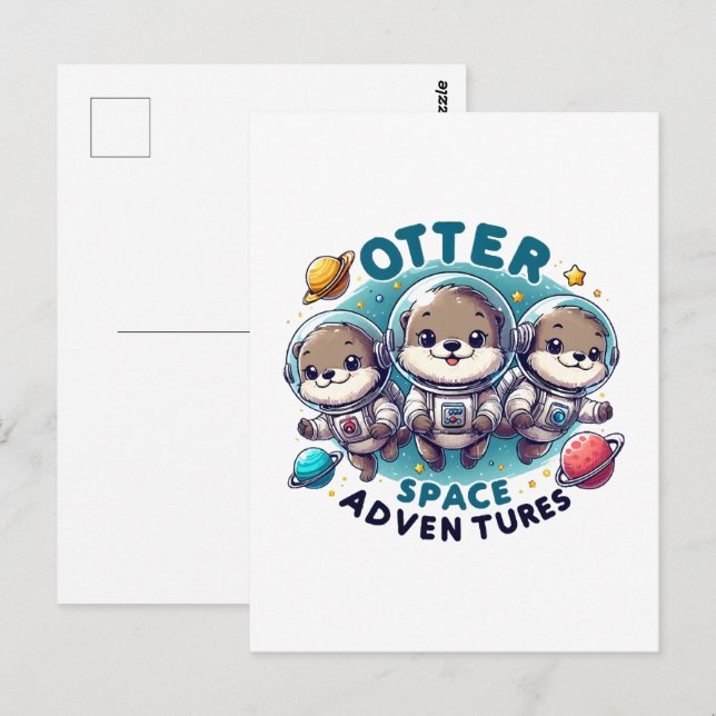 Otter Space Adventures Postcard (Front/Back)