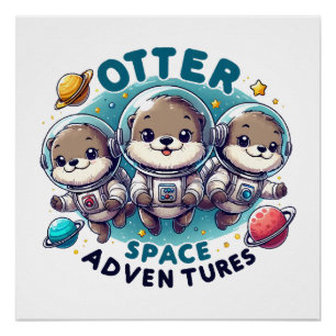 Otter Space Adventures Poster