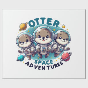 Otter Space Adventures Wrapping Paper