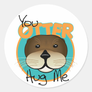 Cartoon Otter Stickers Zazzle Au