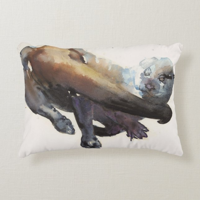 Otter Study I - 'Talisker' Decorative Cushion (Front)