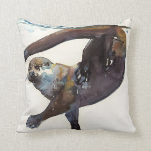 Otter Study II -'Talisker' Cushion