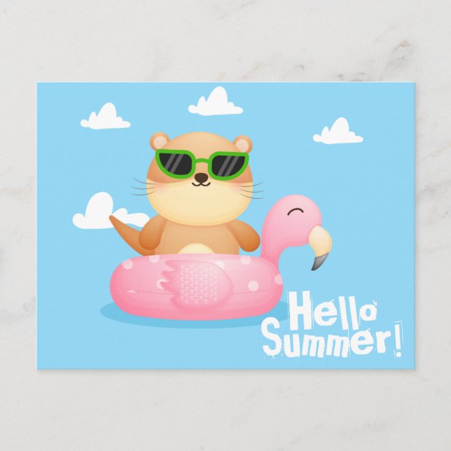 Otter Summer Postcard (Front)