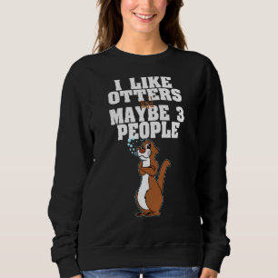 Otter T Shirt I Like Otters And Maybe 3 People