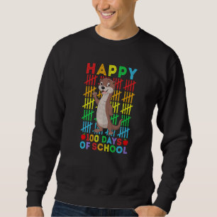 Otter Teacher Student Happy 100 Days of School Sweatshirt