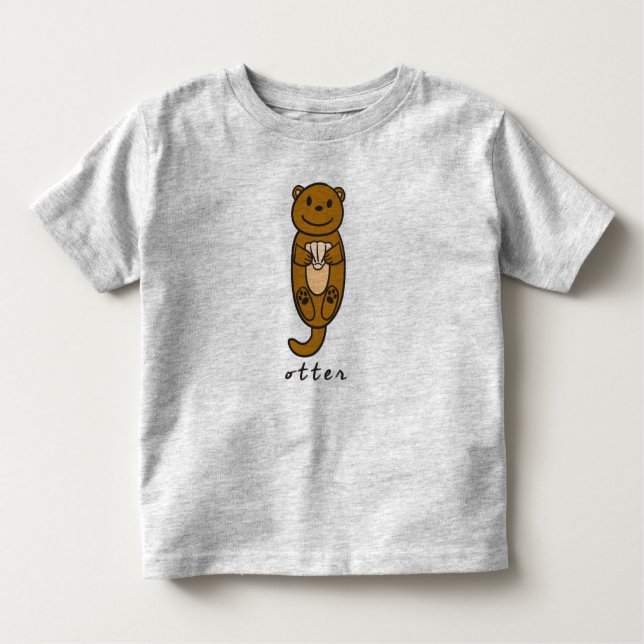 Otter Toddler Top & T-Shirt (with no base) (Front)