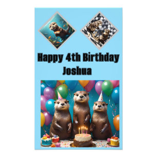 Otter Triplets Birthday Party, Photo Print