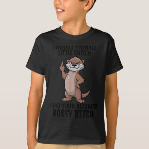 Otter Twinkle Little Snitch Mind Your Business Nos T-Shirt