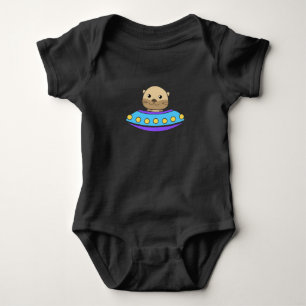 Otter Universe UFO In Space Spaceship Baby Bodysuit