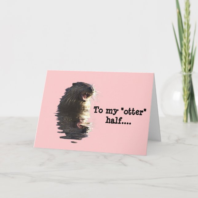 OTTER Valentine's Day Card (Front)