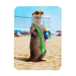 Otter Wearing Mankini Magnet