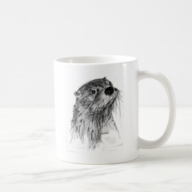 Otter Whiskers Coffee Mug (Right)