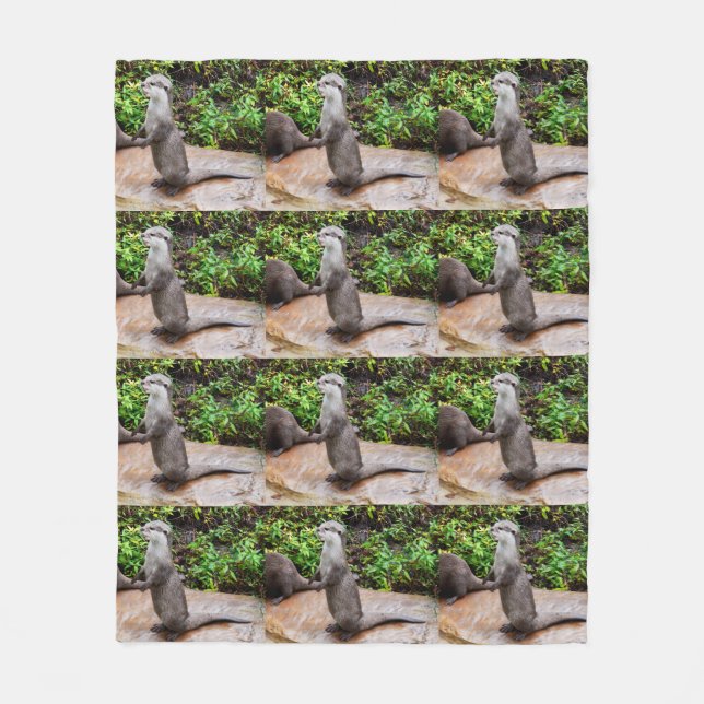 Otter You Otter Be To Me, Medium Fleece Blanket (Front)