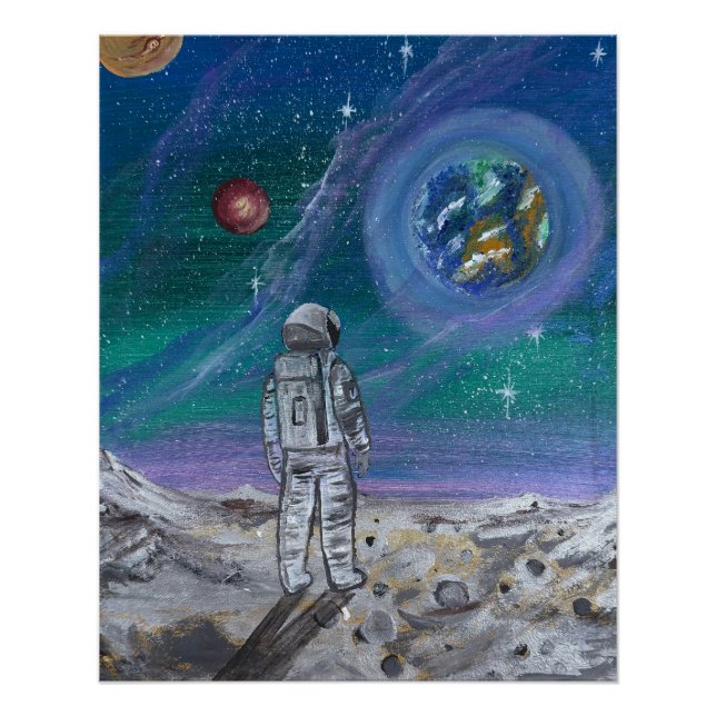 Otterbox Case-Handmade artwork- Earth view  Poster (Front)