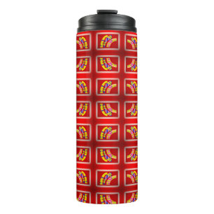 Otterbox Case PIPES DESIGN COLOR RED PLUS STRIPES Thermal Tumbler