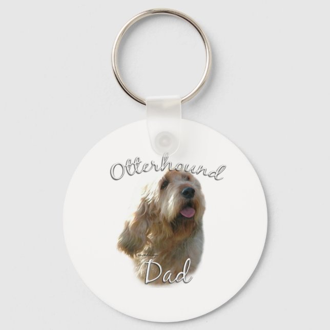 Otterhound Dad 2 Key Ring (Front)