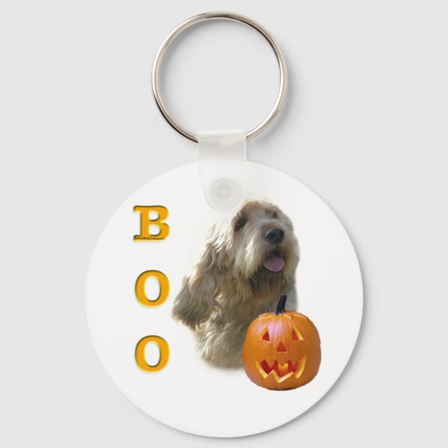 Otterhound Halloween BOO Key Ring (Front)