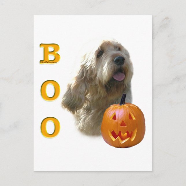Otterhound Halloween BOO Postcard (Front)