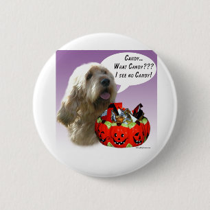 Otterhound Halloween Candy 6 Cm Round Badge