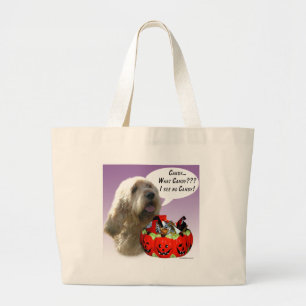 Otterhound Halloween Candy Large Tote Bag