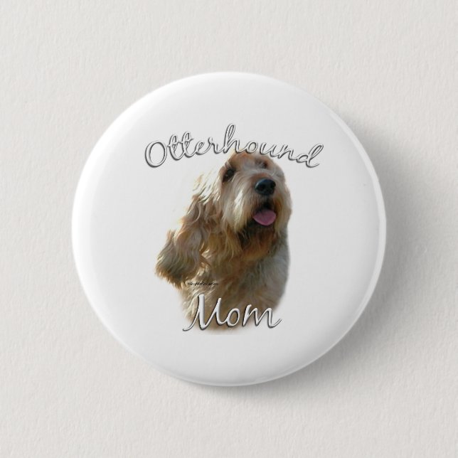 Otterhound Mum 2 6 Cm Round Badge (Front)