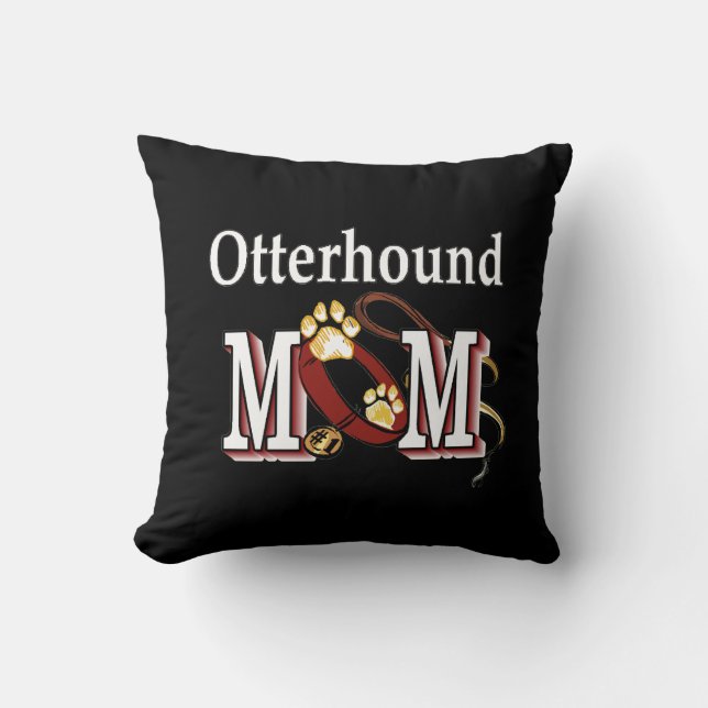 Otterhound Mum Cushion (Front)