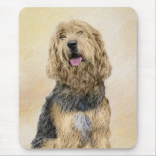 Otterhound Painting - Cute Original Dog Art Mouse Pad