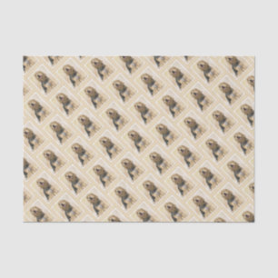 Otterhound Painting - Cute Original Dog Art Tissue Paper