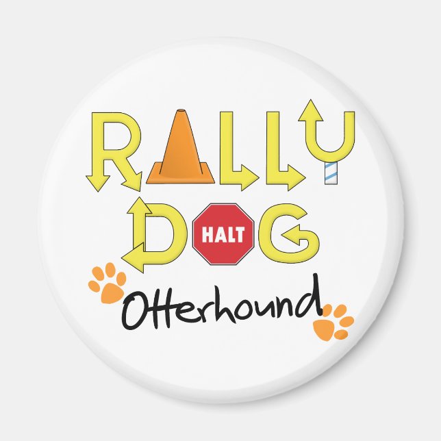Otterhound Rally Dog Magnet (Front)