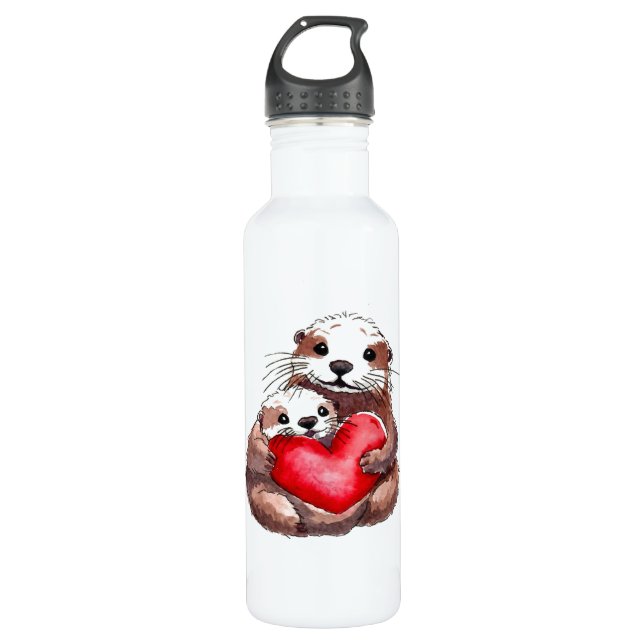 Otterly Adorable 710 Ml Water Bottle (Front)
