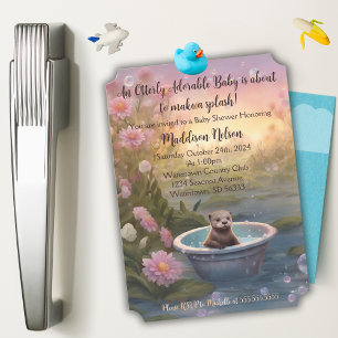 Otterly Adorable Baby Shower Invitation