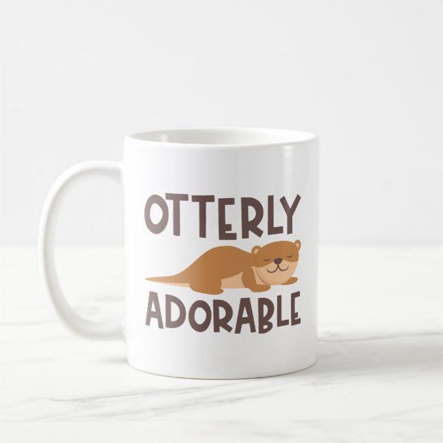 Otterly Adorable Coffee Mug (Left)