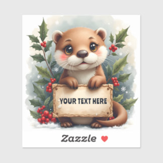 Otterly Adorable Personalizable Christmas 