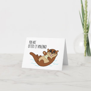 Otterly Amazing Cute Greeting Card