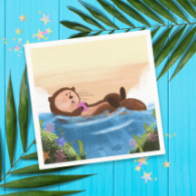  Otterly Amazing Cute Otter Illustrated