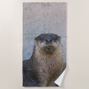 Otterly cute beach towel