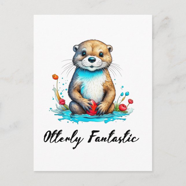 Otterly Fantastic Postcard (Front)