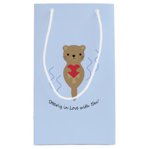 Otterly in Love with You Otter Small Gift Bag