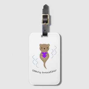 otterly irresistible luggage tag