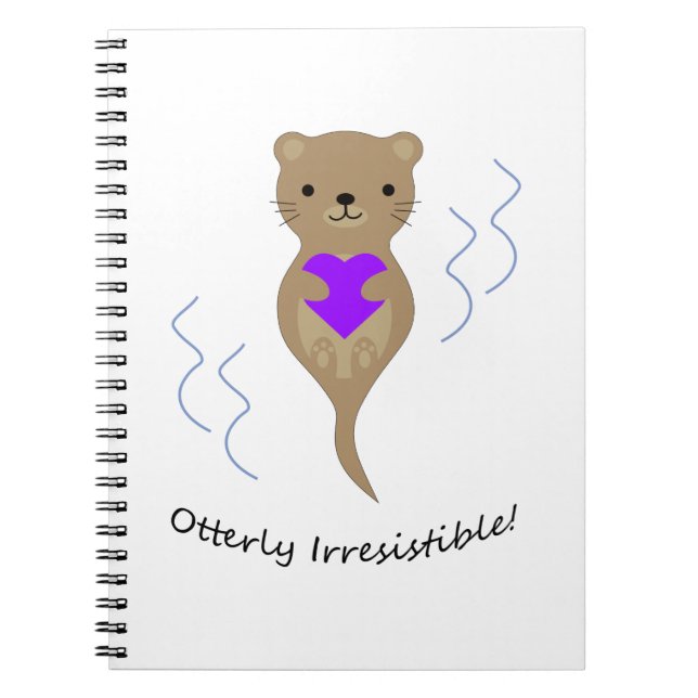 Otterly Irresistible Otter Notebook (Front)