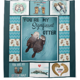 Otterly Lover | Otterly In Love With You Shower Curtain
