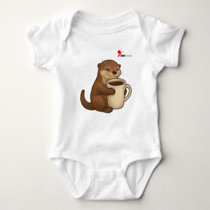 Otterly Obsessed with Coffee Baby Bodysuit