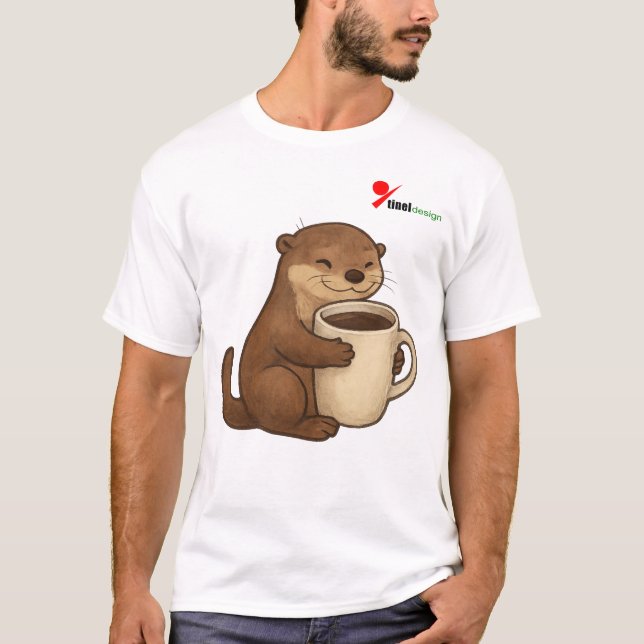 Otterly Obsessed with Coffee T-Shirt (Front)