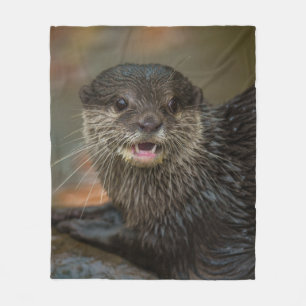 Otterly Surprised Fleece Blanket