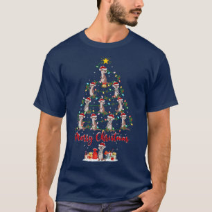 Otters Animal Lover Matching Santa Otters Christma T-Shirt