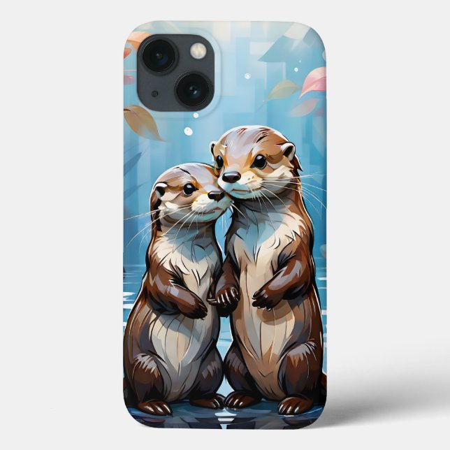 Otters Case-Mate iPhone Case (Back)
