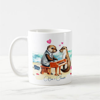Otters Couple in Love Coffee Mug