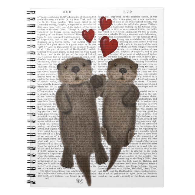Otters Holding Hands Notebook (Front)
