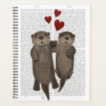 Otters Holding Hands Planner<br><div class="desc">Otters Holding Hands by Fab Funky.  Two cute otters holding hands | 191346D</div>